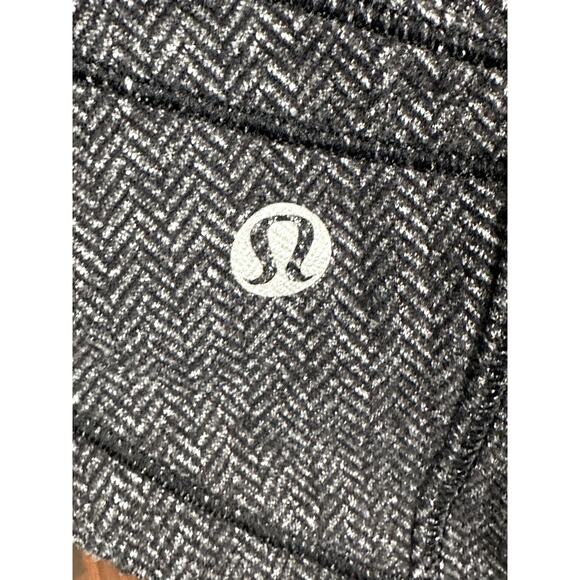 Lululemon Athletica Half Zip Base Runner Jacket Heathered Herringbone Womens 8 - Picture 5 of 6